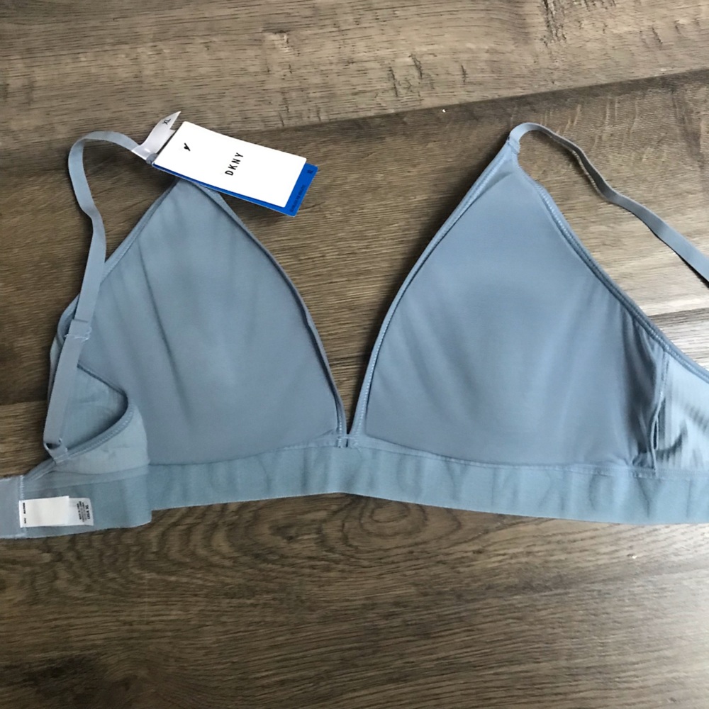 NWT DKNY Soft Seamless Wire Free Bralette, size XL, Blue - Picture 3 of 3